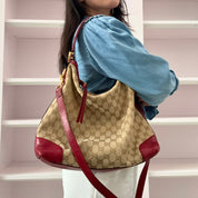 Gucci Miss GG Canvas Hobo Bag