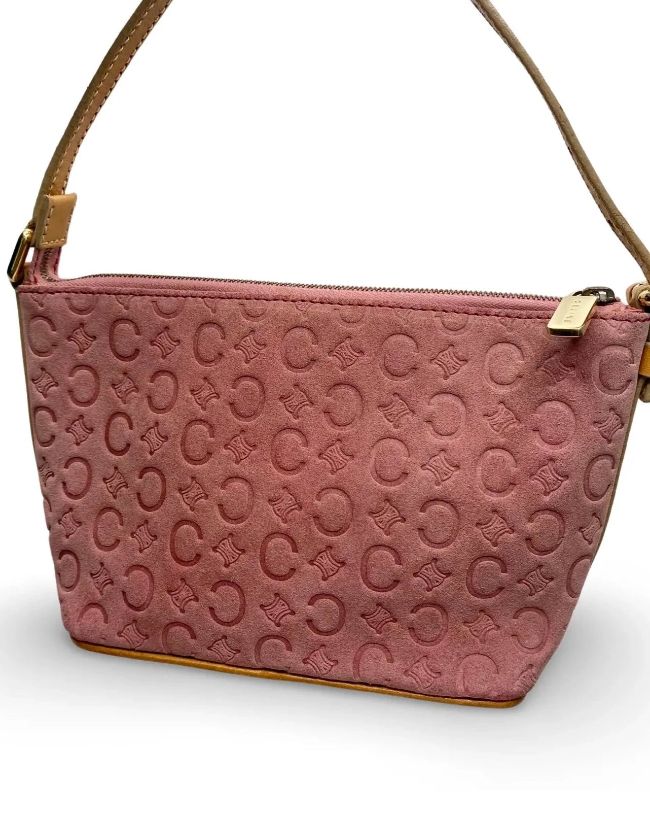 Céline Vintage Pink Suede Bag