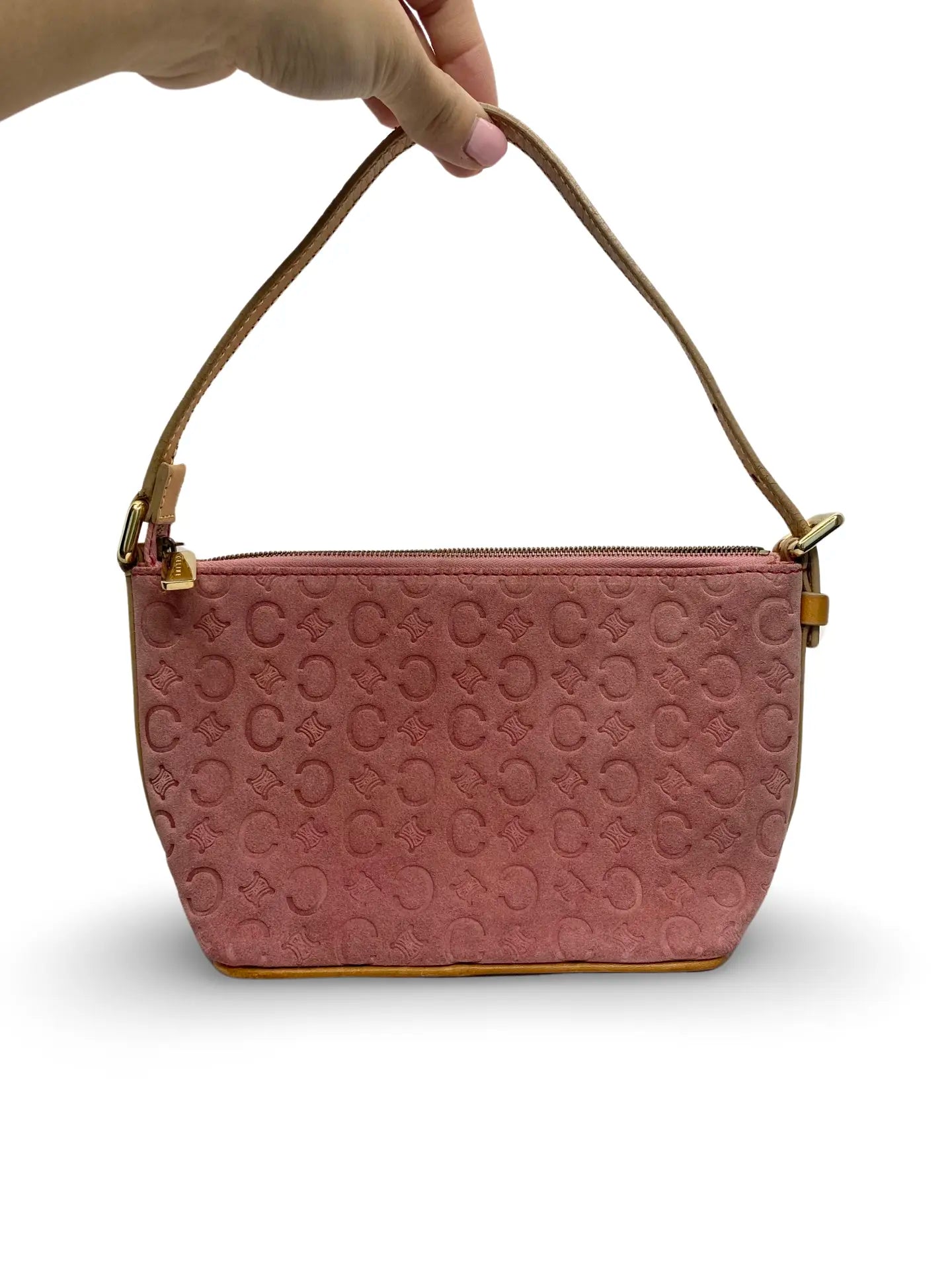 Céline Vintage Pink Suede Bag
