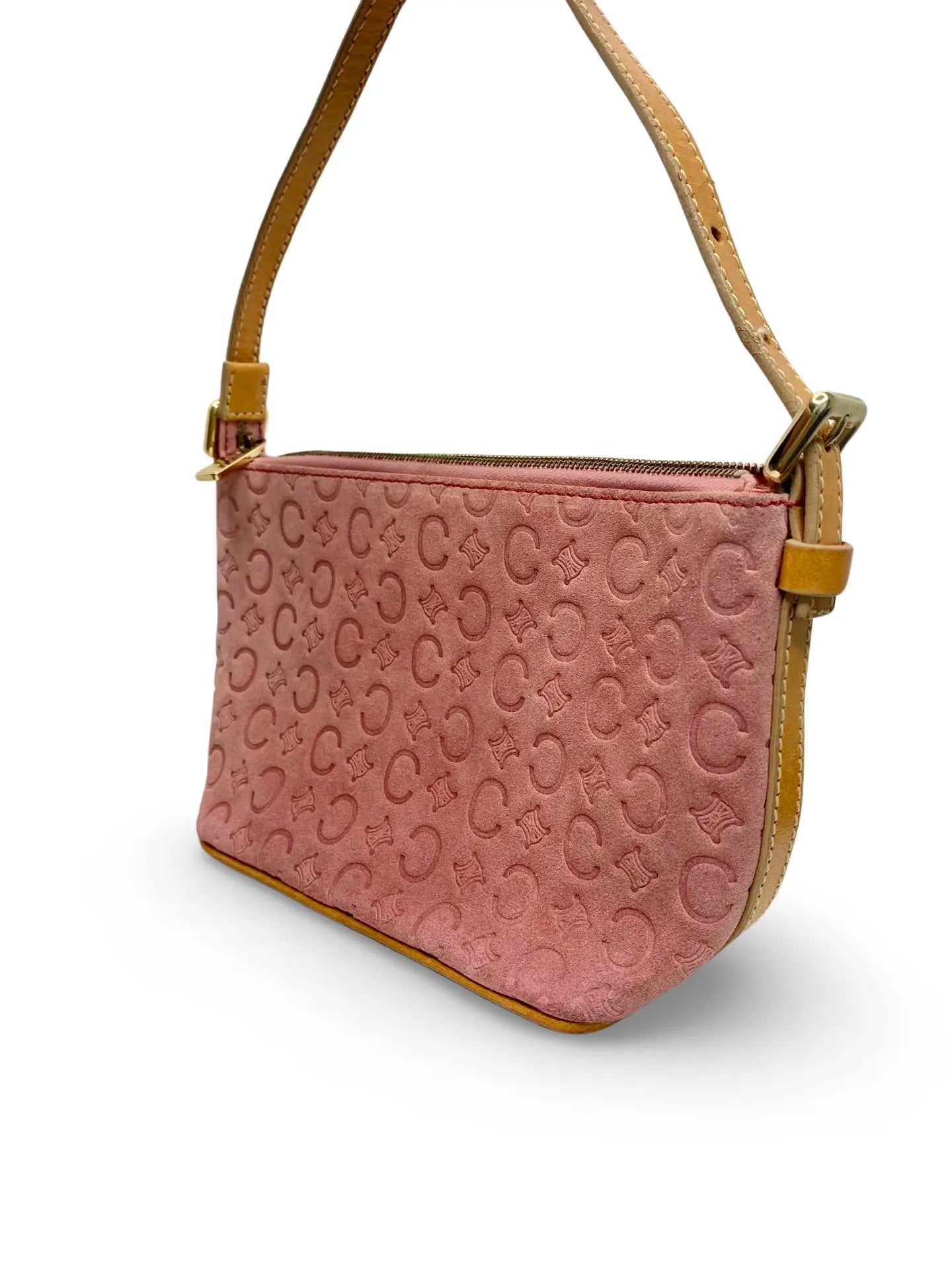 Céline Vintage Pink Suede Bag