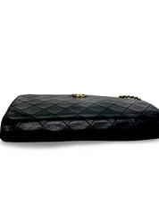 Vintage Chanel Full Flap Bag Black
