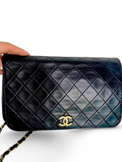 Vintage Chanel Full Flap Bag Black