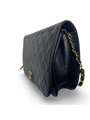 Vintage Chanel Full Flap Bag Black