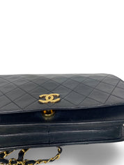 Vintage Chanel Full Flap Bag Black