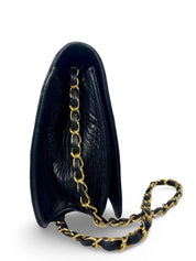 Vintage Chanel Full Flap Bag Black