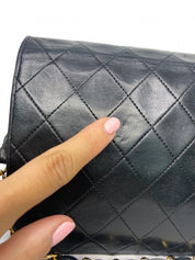 Vintage Chanel Full Flap Bag Black