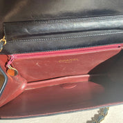Vintage Chanel Full Flap Bag Black
