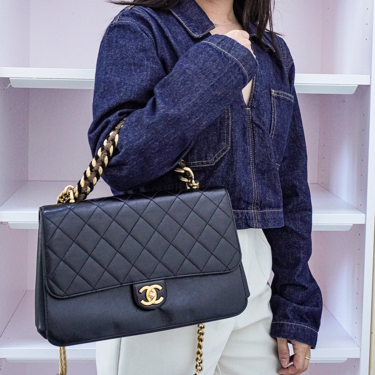 Chanel Matelasse Flapbag Calf Skin