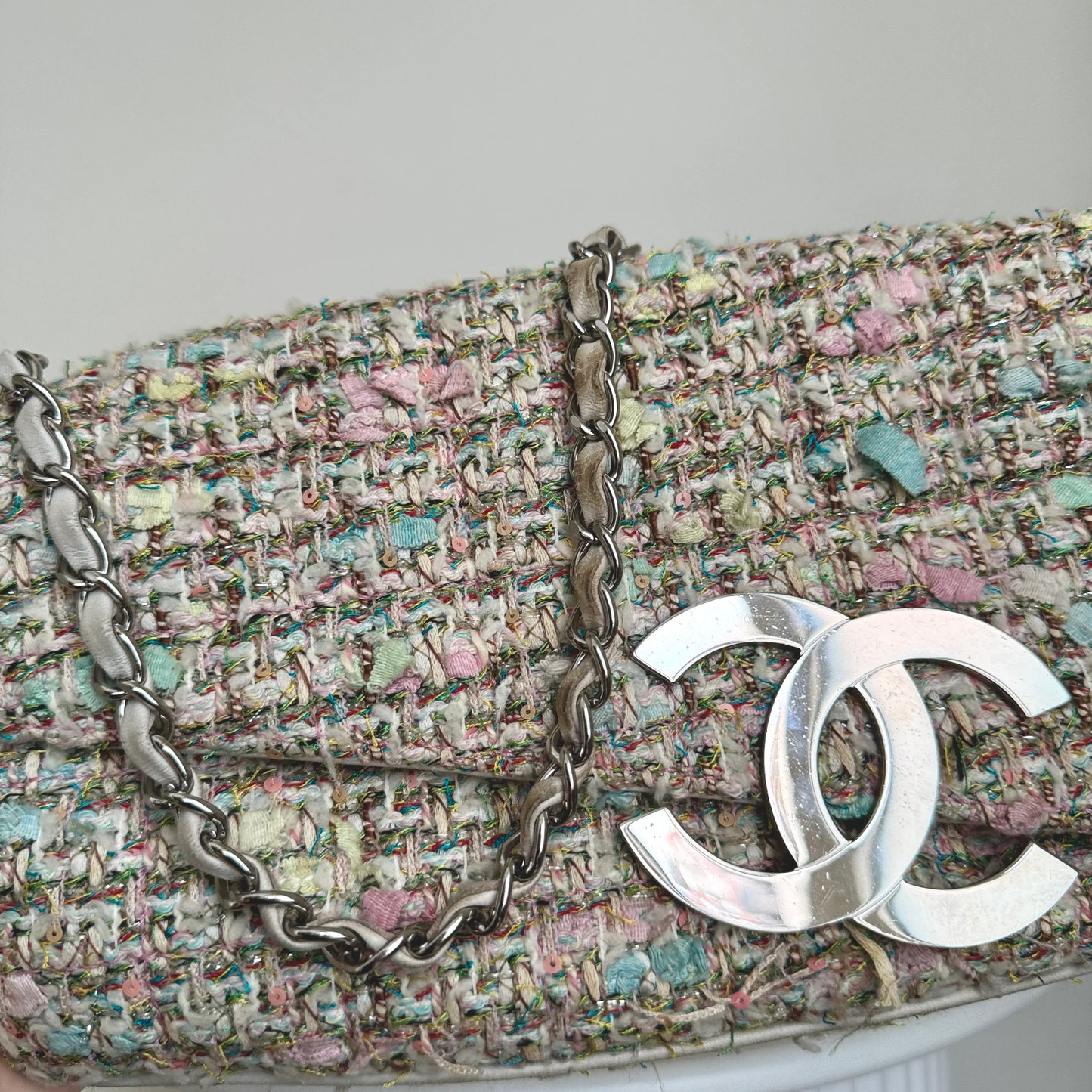 Chanel Tweed Shoulder Bag