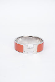 Hermès Clic Clac Oranje Silver (maat 16)