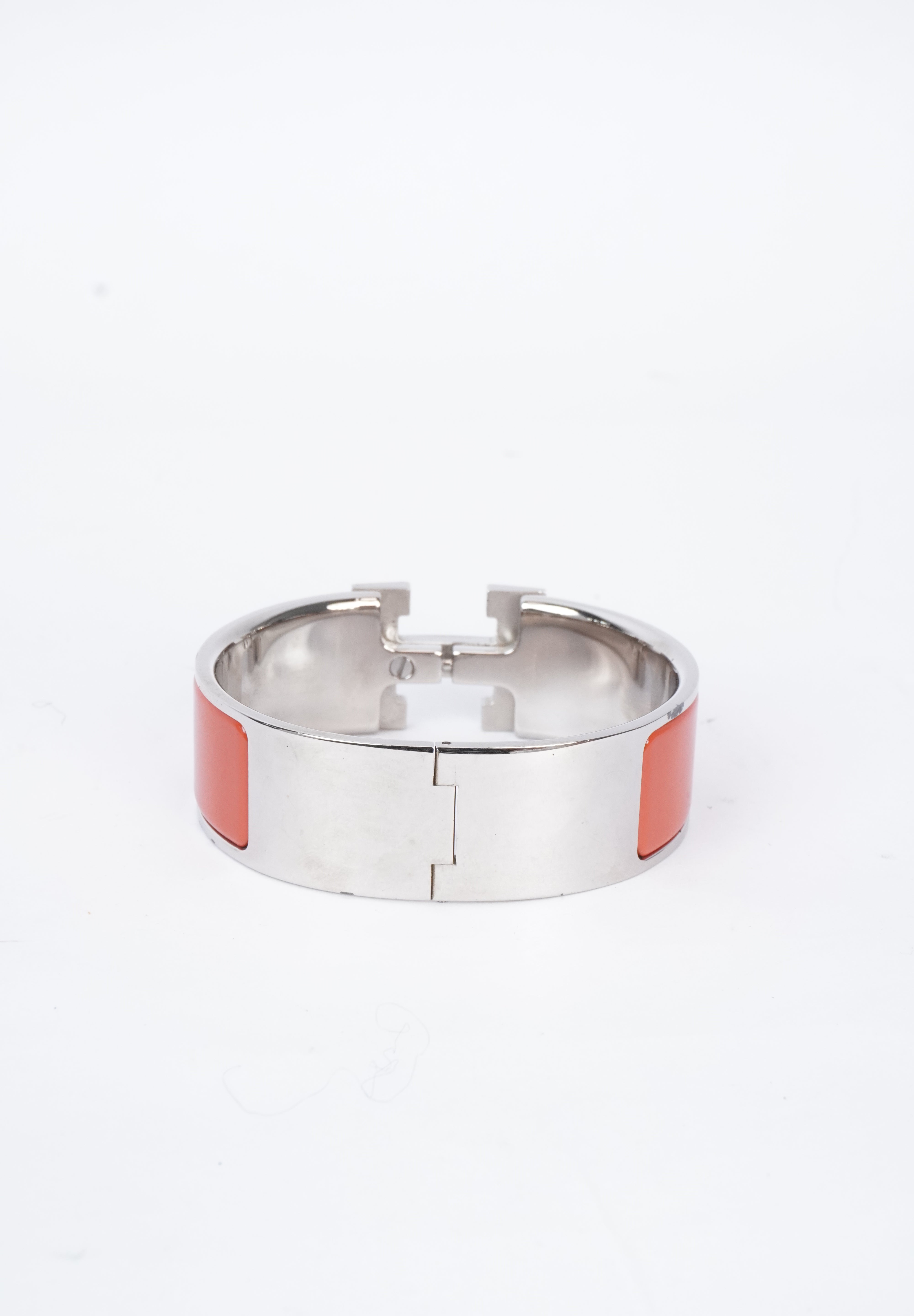 Hermès Clic Clac Oranje Silver (maat 16)