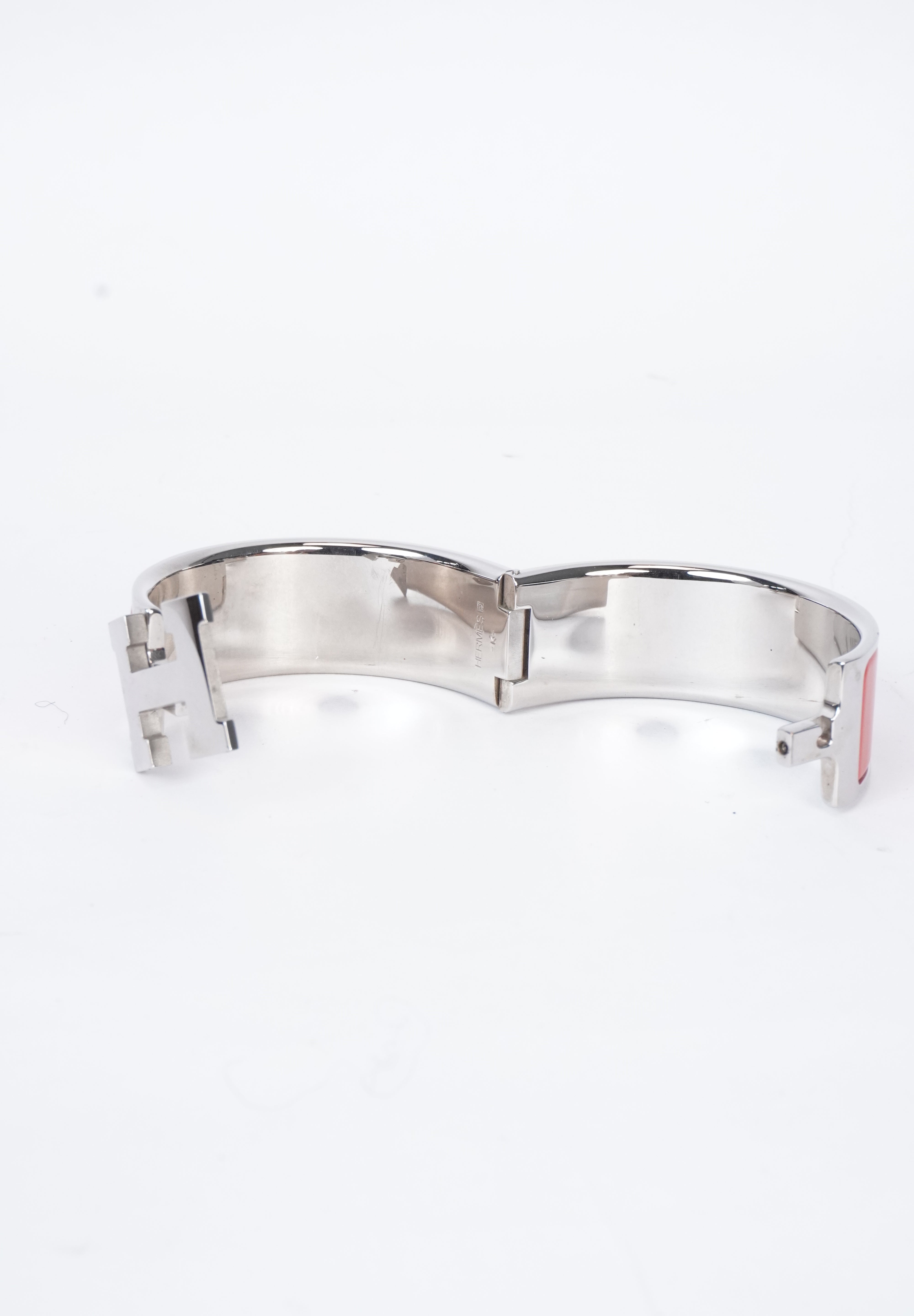 Hermès Clic Clac Oranje Silver (maat 16)