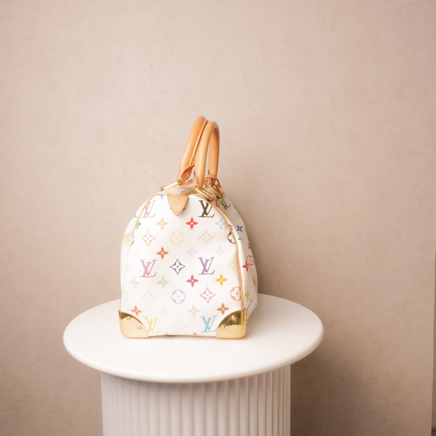Louis Vuitton x Takashi Murakami Speedy 30 Multicolor Blanc