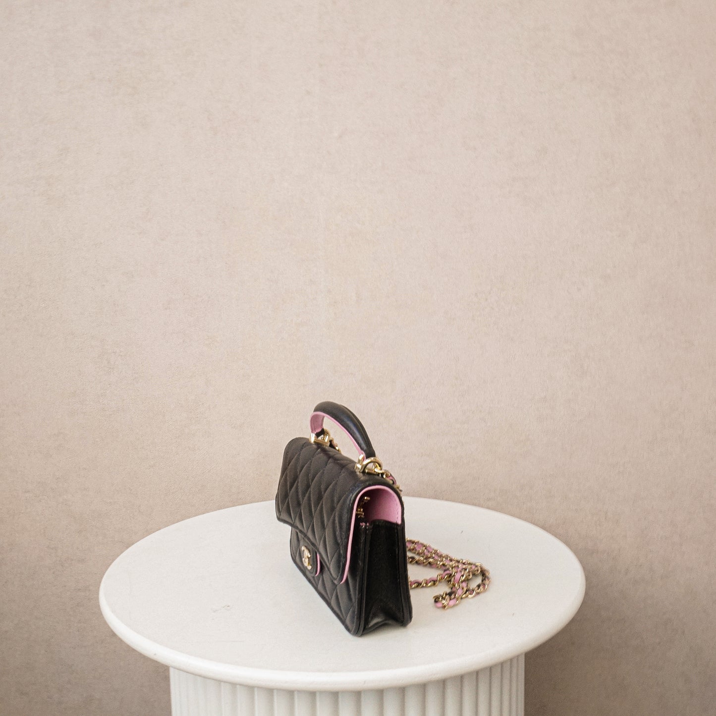 Chanel Tophandle Bicolor Minibag Crossbody