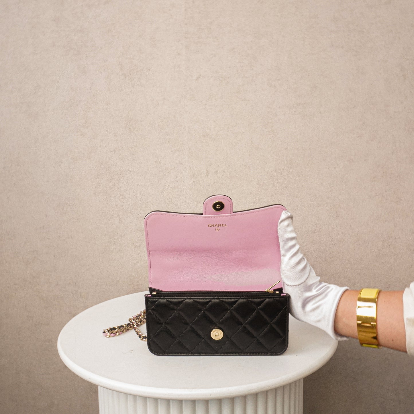 Chanel Tophandle Bicolor Minibag Crossbody