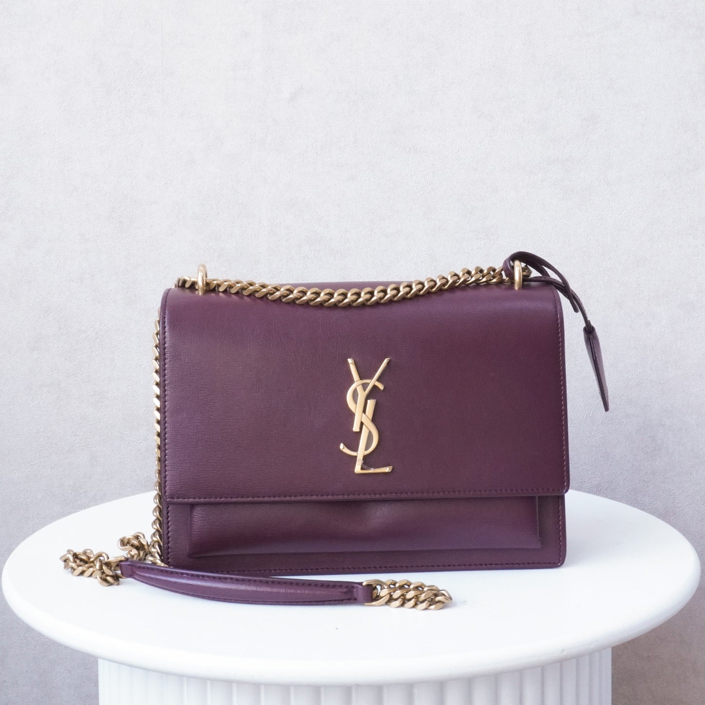 Saint Laurent Paris Sunset Burgundy Tas