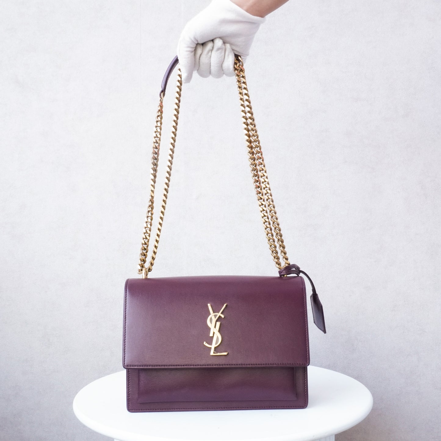 Saint Laurent Paris Sunset Burgundy Tas