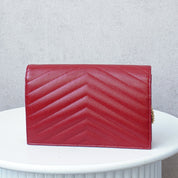 Saint Laurent Paris Cassandra red crossbody tas