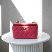 Chanel Vanity Pink Caviar Crossbody