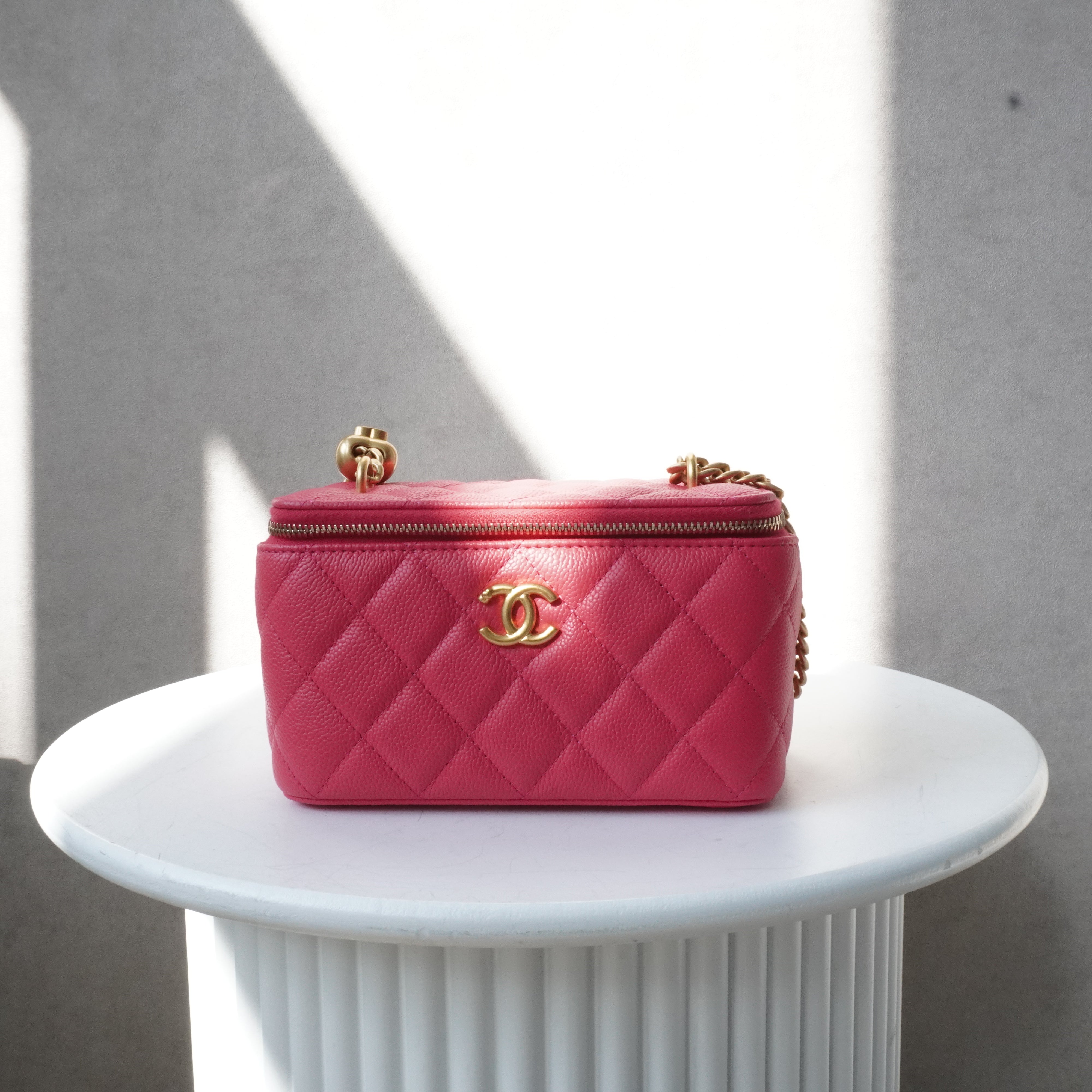 Chanel Vanity Pink Caviar Crossbody