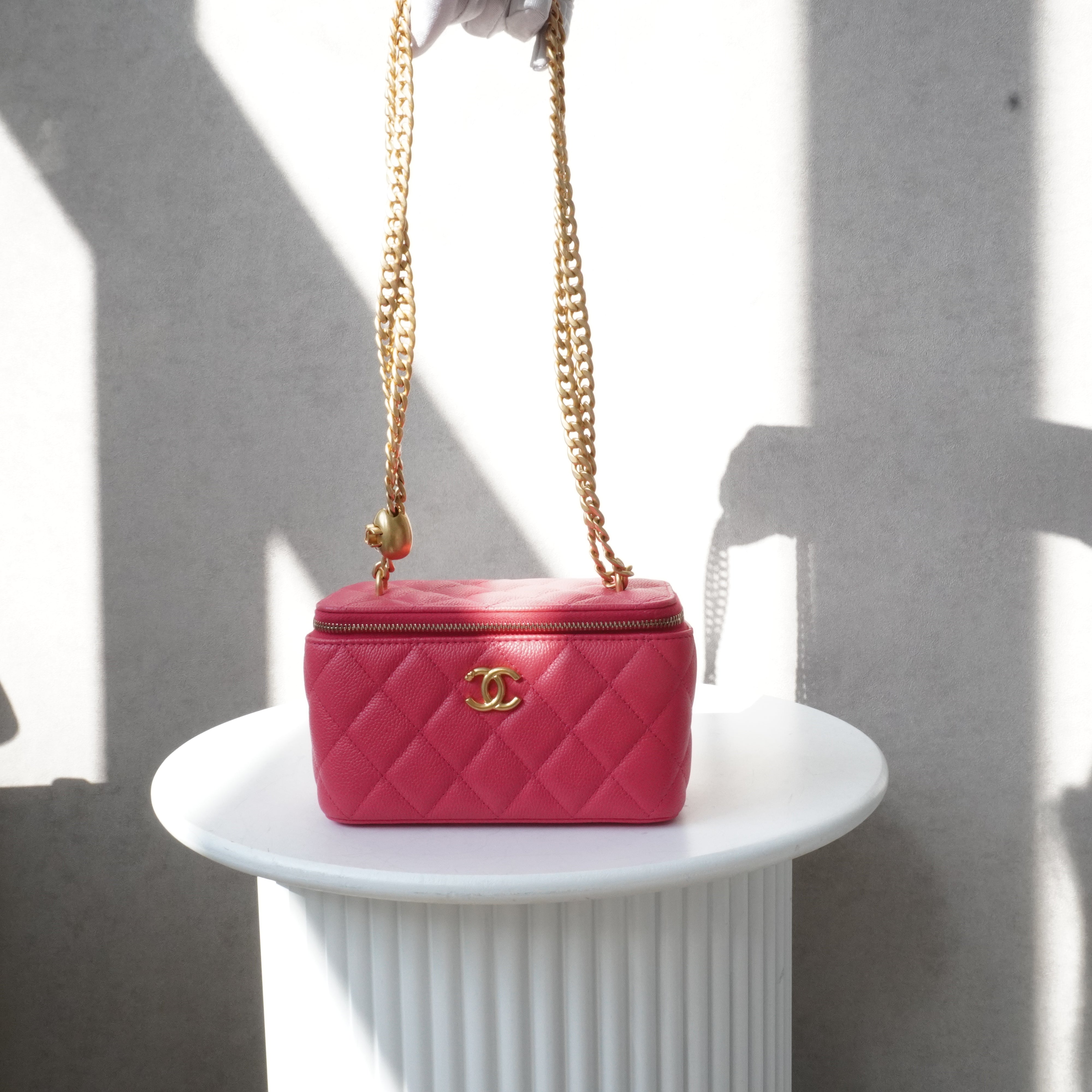 Chanel Vanity Pink Caviar Crossbody