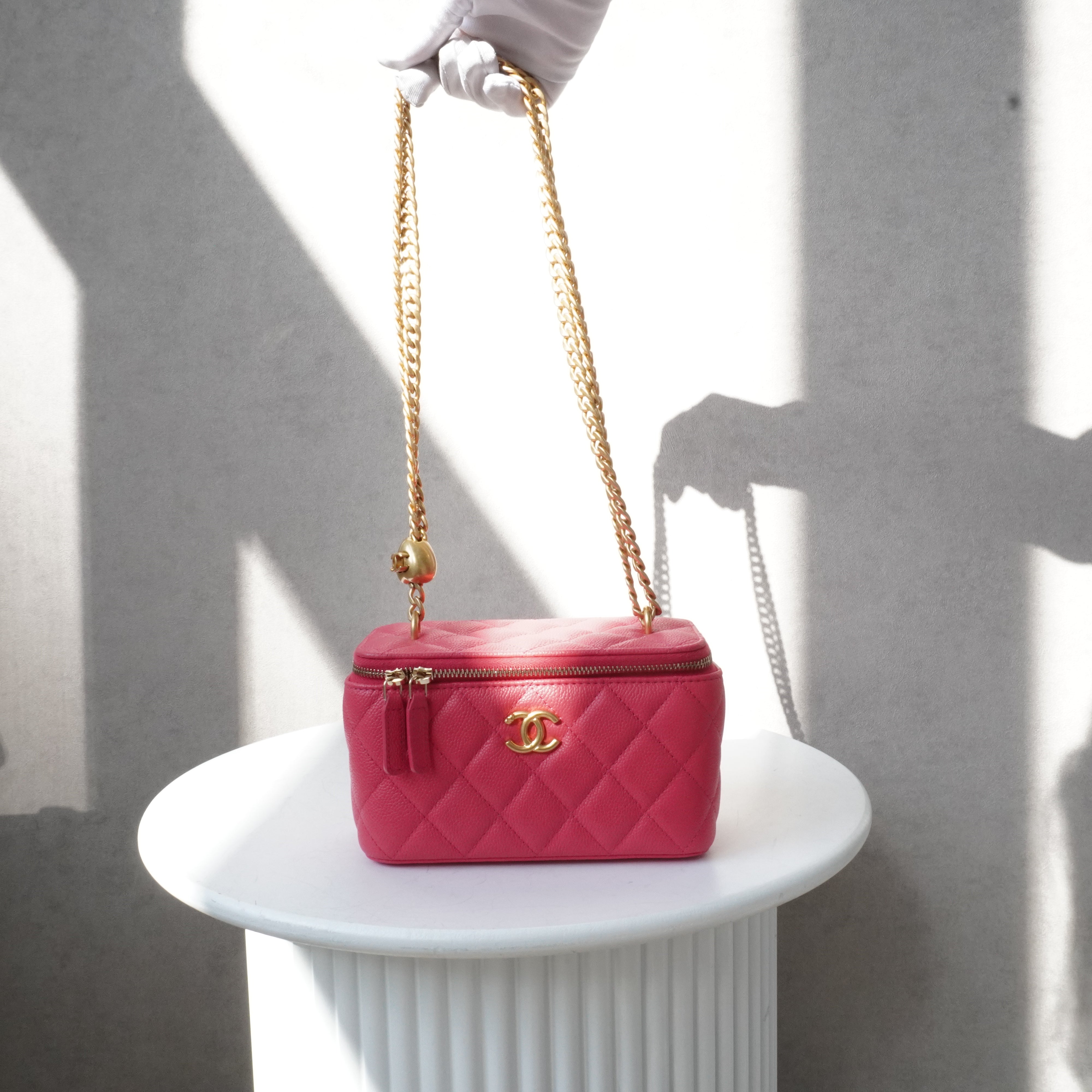 Chanel Vanity Pink Caviar Crossbody