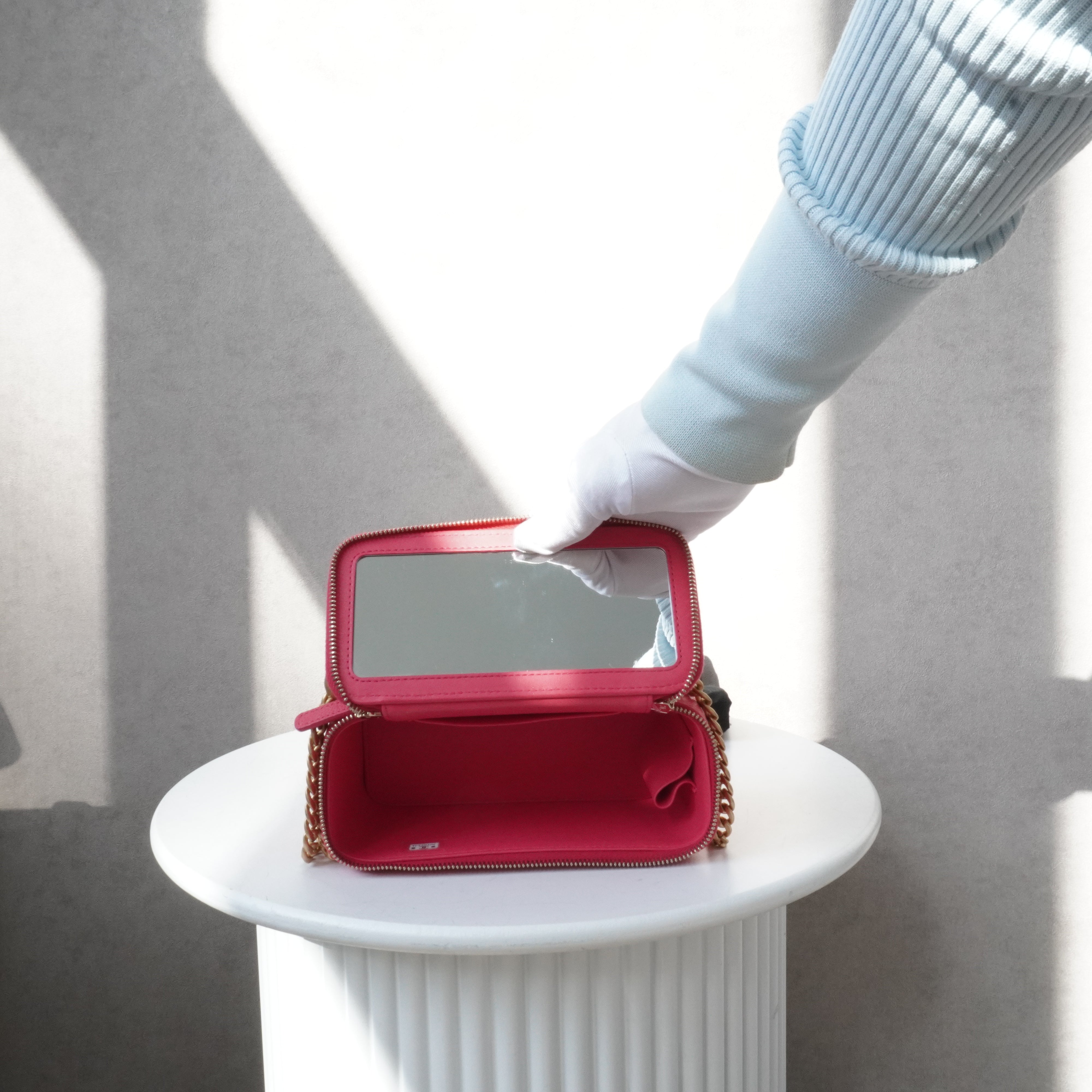 Chanel Vanity Pink Caviar Crossbody