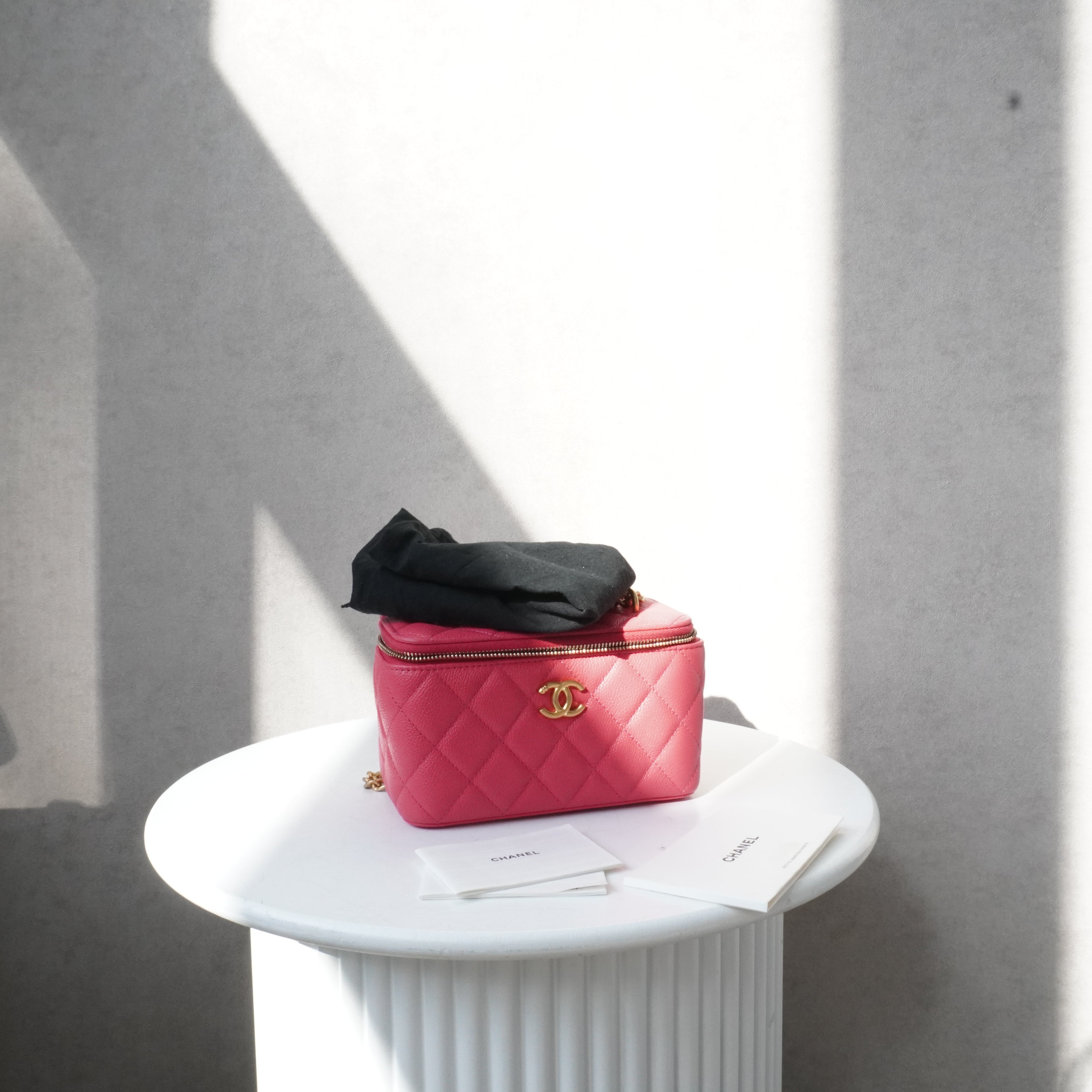 Chanel Vanity Pink Caviar Crossbody