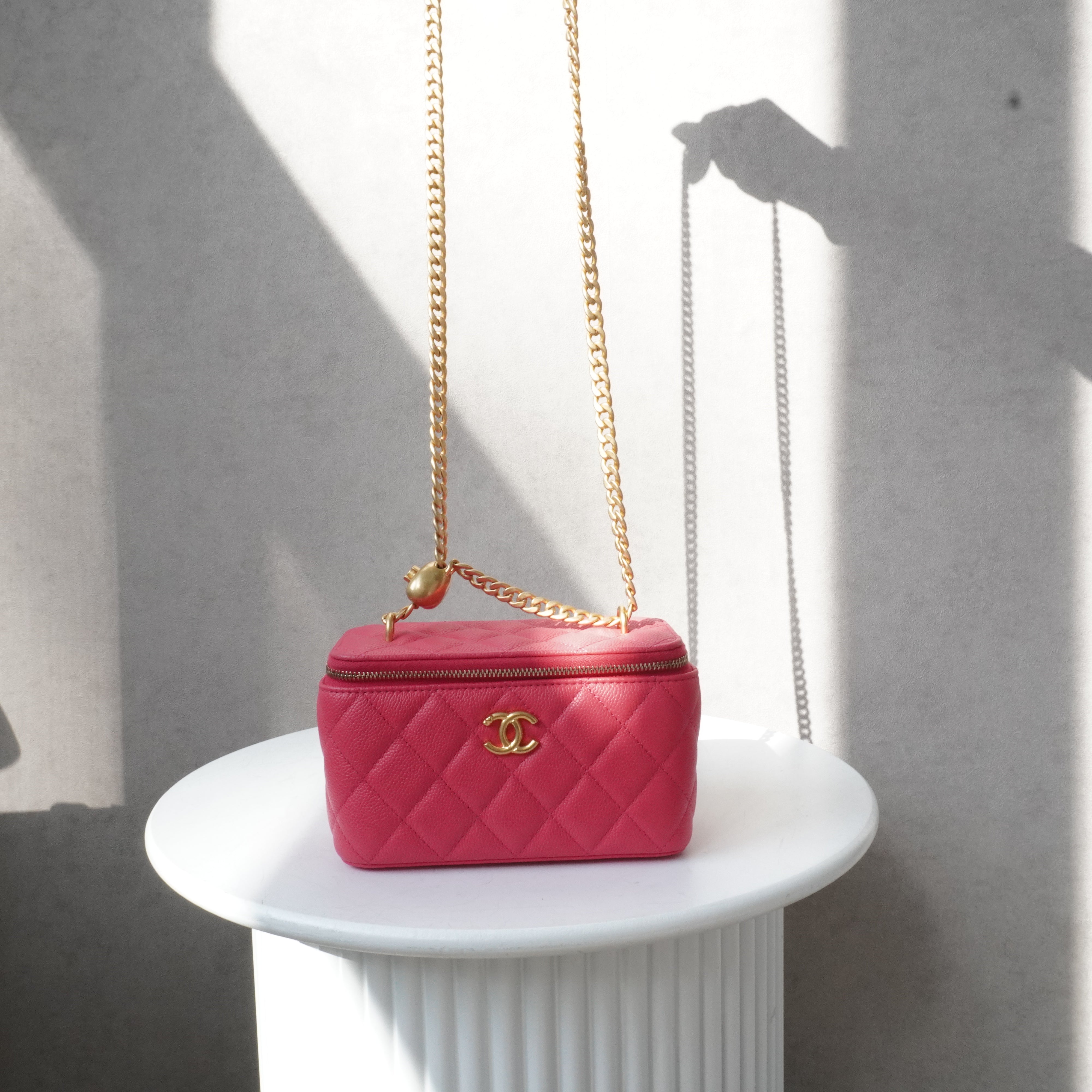Chanel Vanity Pink Caviar Crossbody