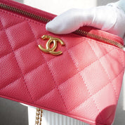 Chanel Vanity Pink Caviar Crossbody