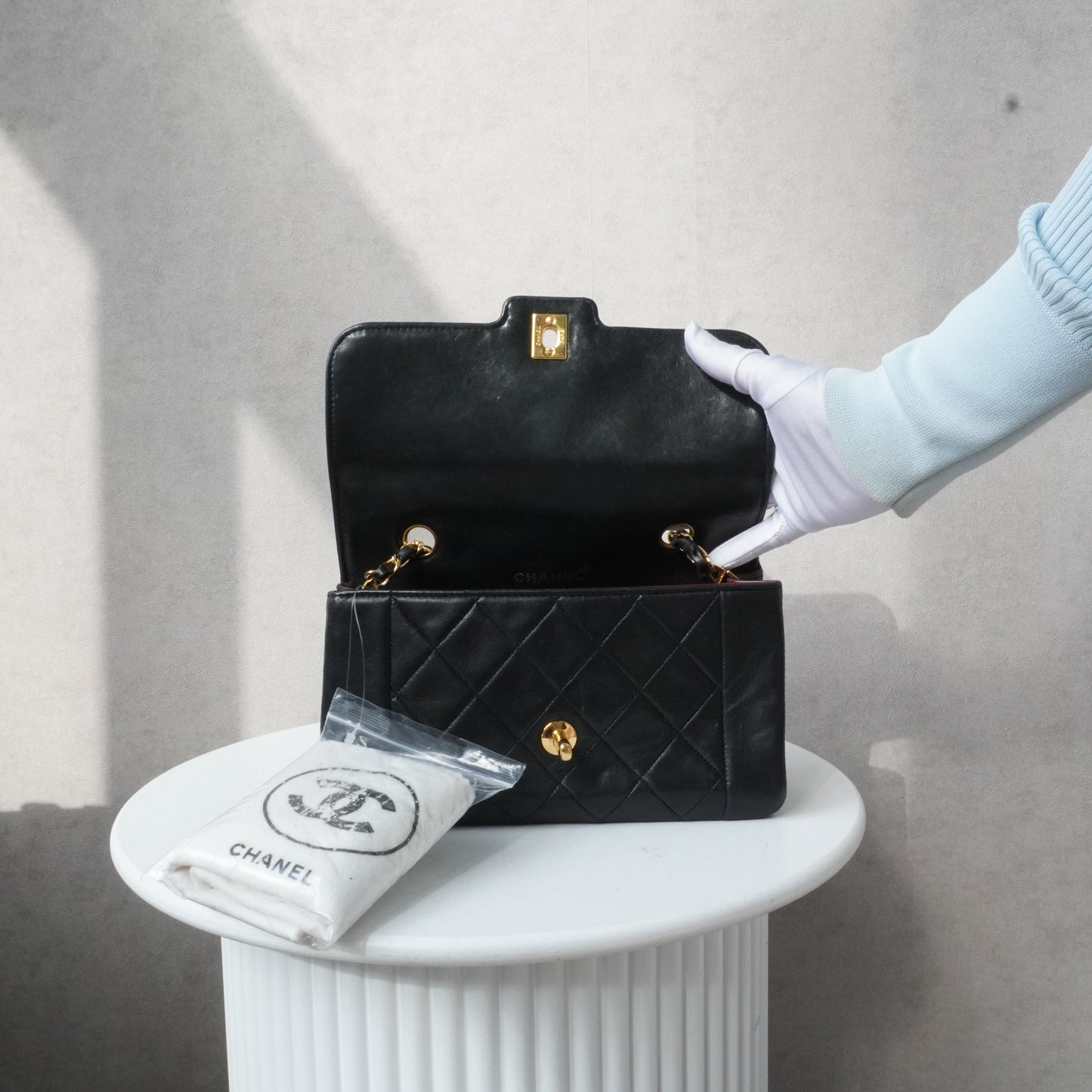 Chanel Single Flapbag Small 24 k ghw (1989-1991)