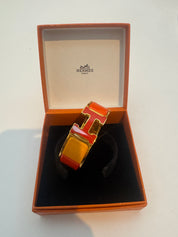 Hermès Clic Clac Oranje Color Blocking