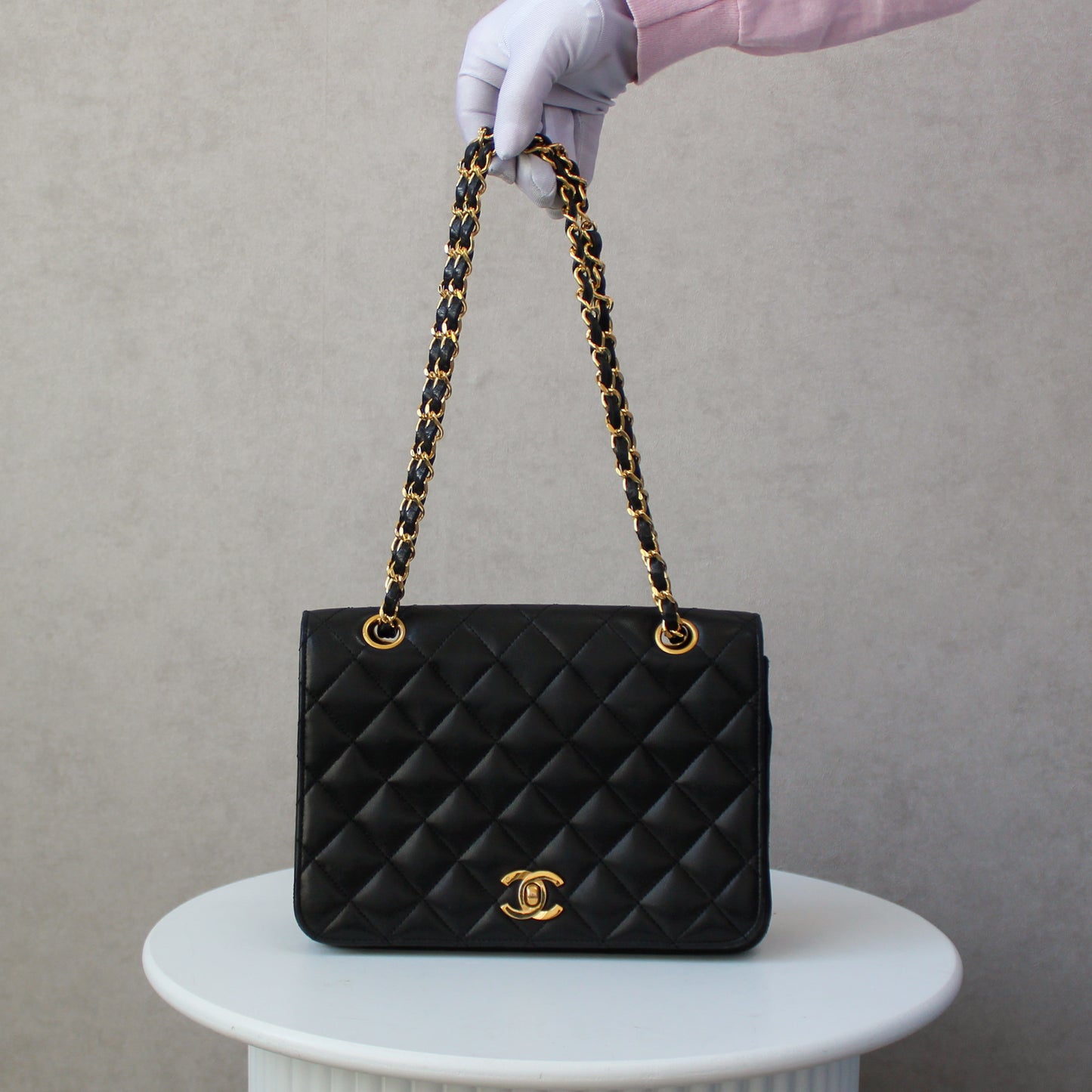 Chanel Full Flap Small Black Squared