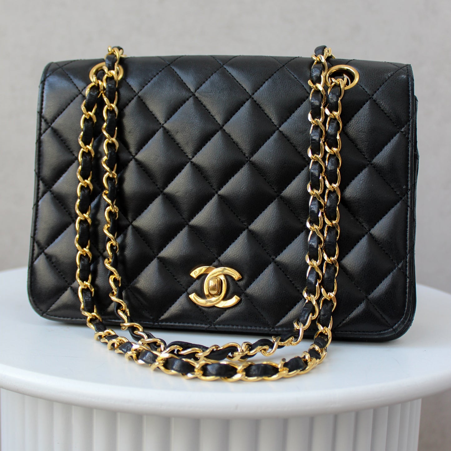 Chanel Full Flap Small Black Squared