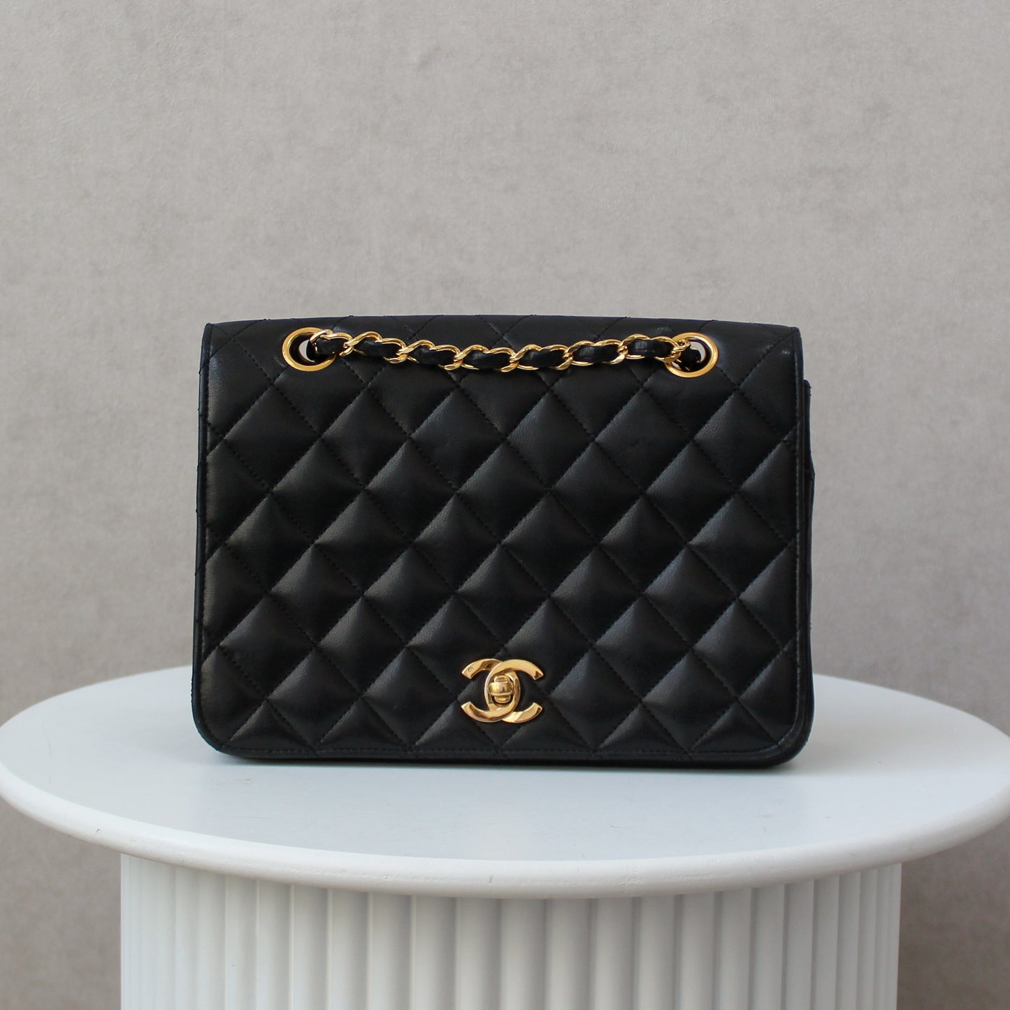 Chanel Full Flap Small Black Squared
