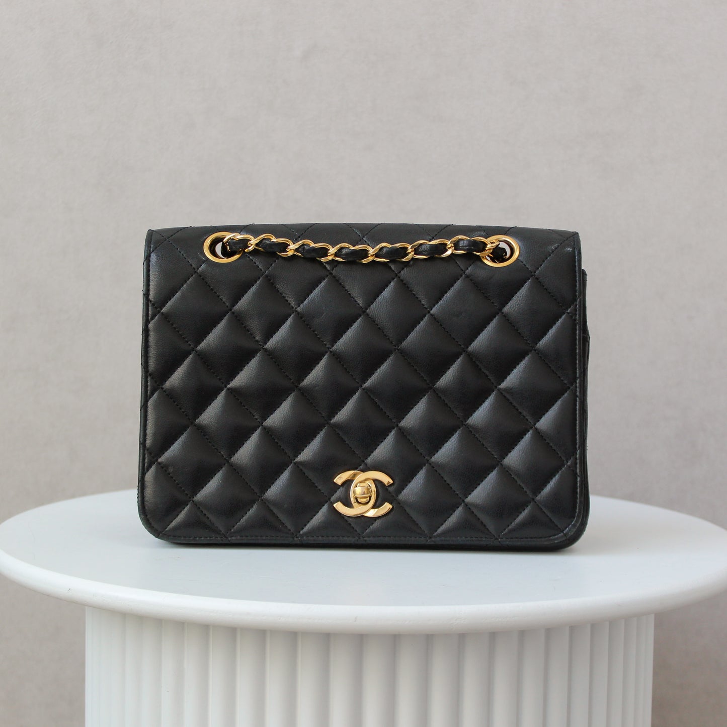 Chanel Full Flap Small Black Squared
