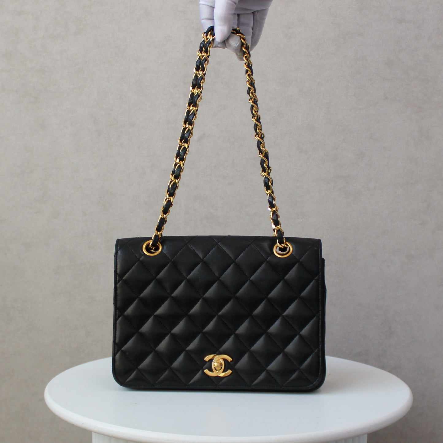 Chanel Full Flap Small Black Squared