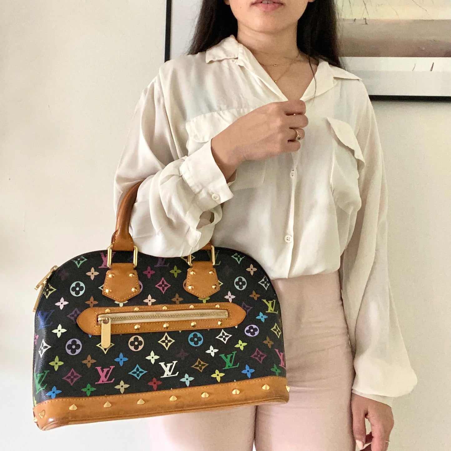Louis Vuitton Alma Multicolor Black Limited Edition