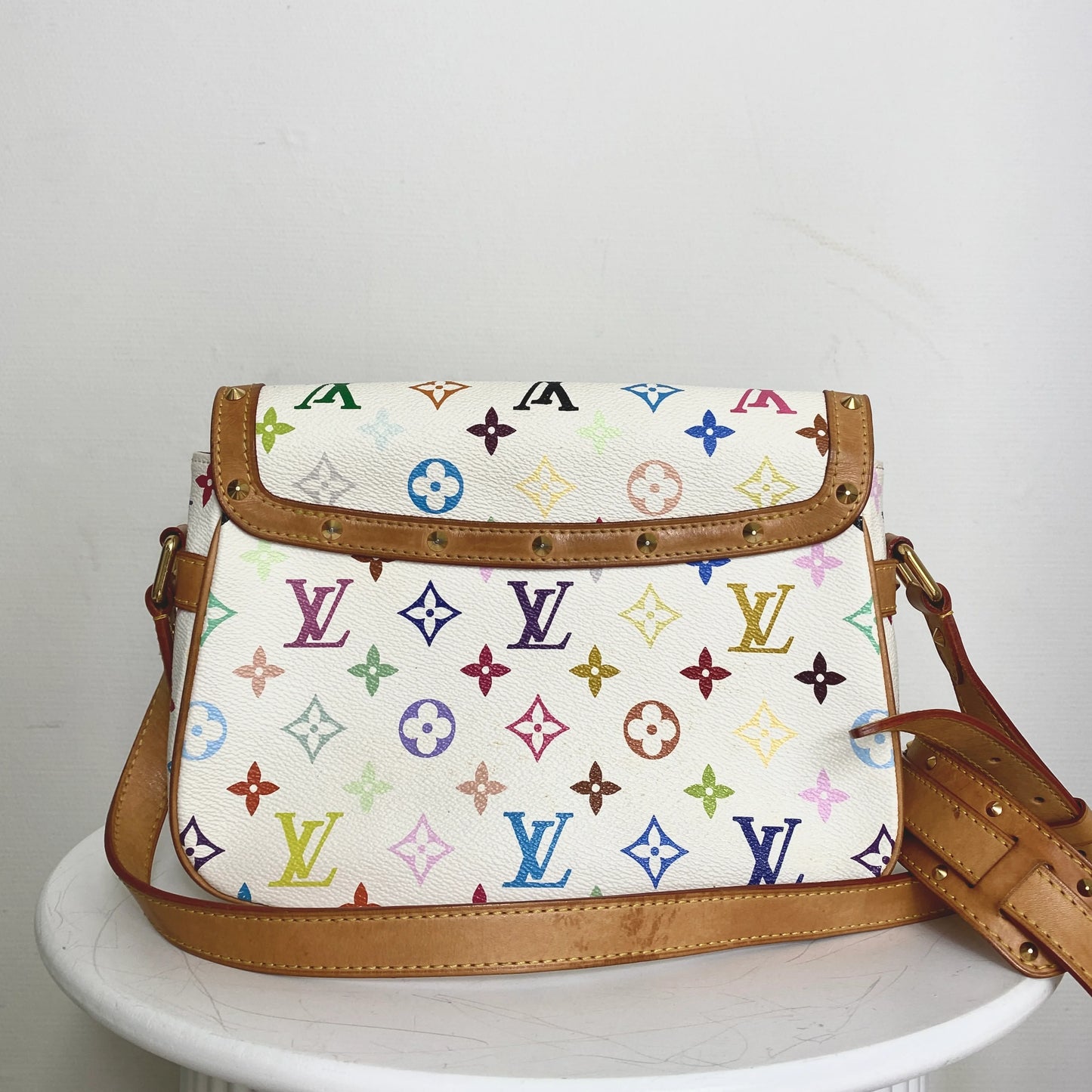 Louis Vuitton Sologne Multicolor White Limited Edition