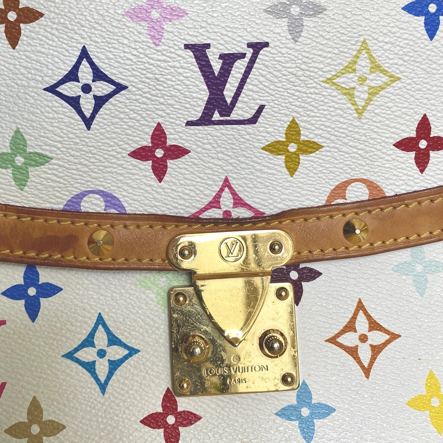 Louis Vuitton Sologne Multicolor White Limited Edition