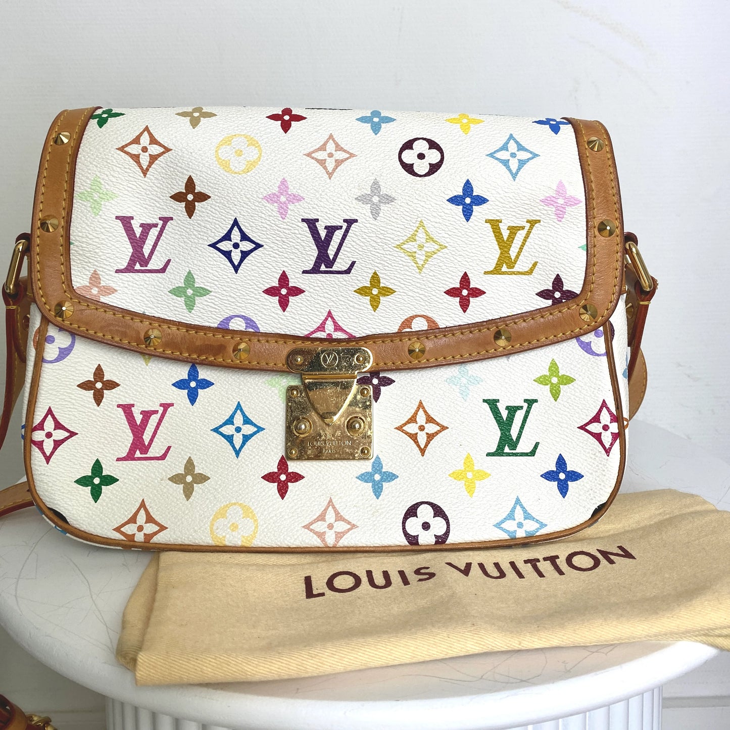 Louis Vuitton Sologne Multicolor White Limited Edition