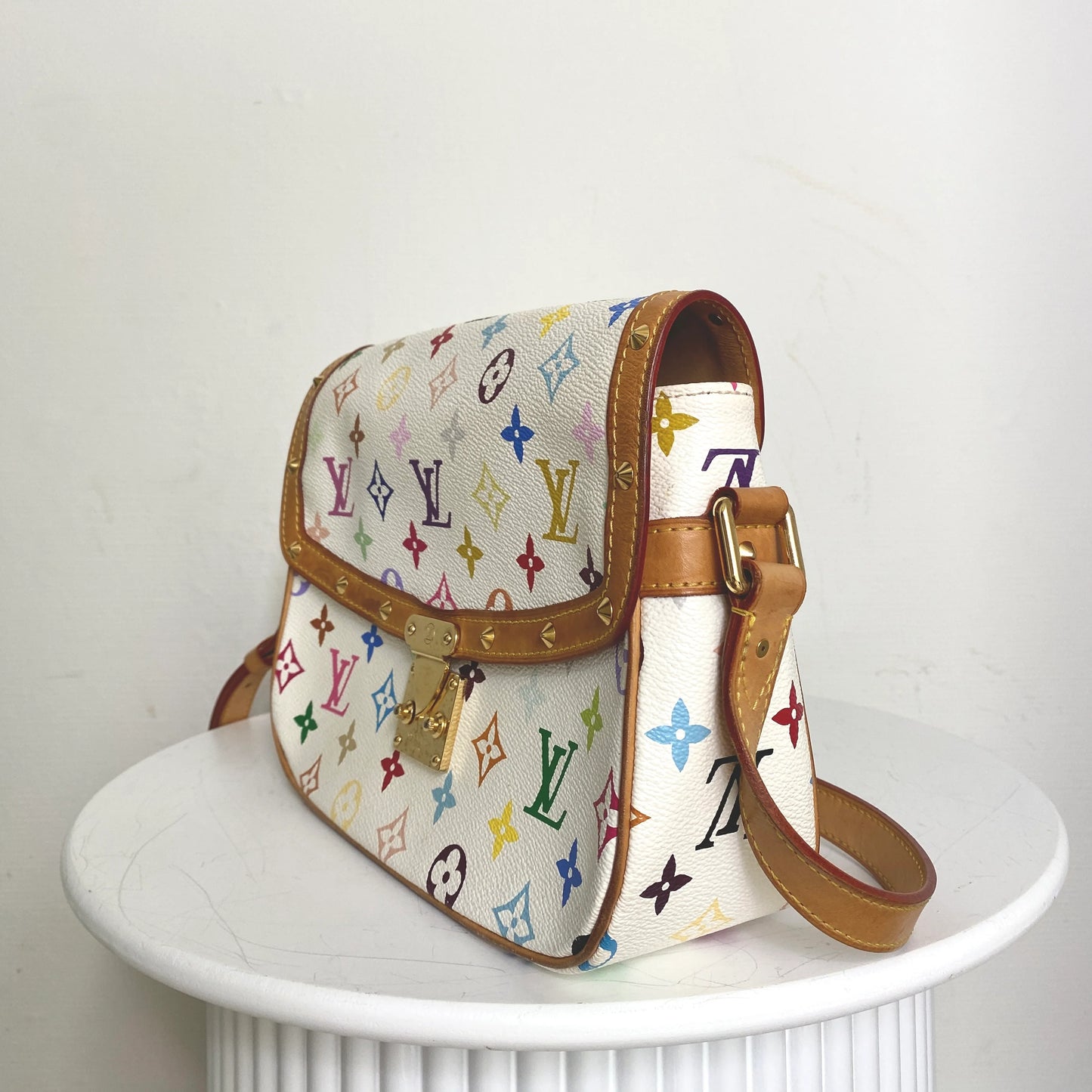 Louis Vuitton Sologne Multicolor White Limited Edition