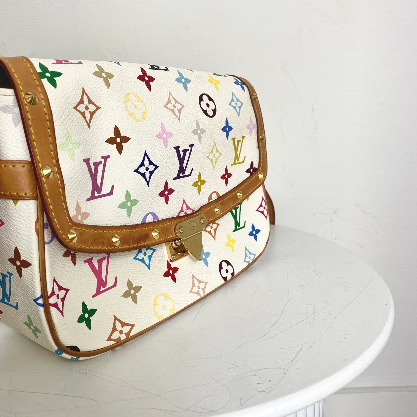 Louis Vuitton Sologne Multicolor White Limited Edition