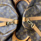 Louis Vuitton Keepall 45 Bandoulière + naamtag en slotje