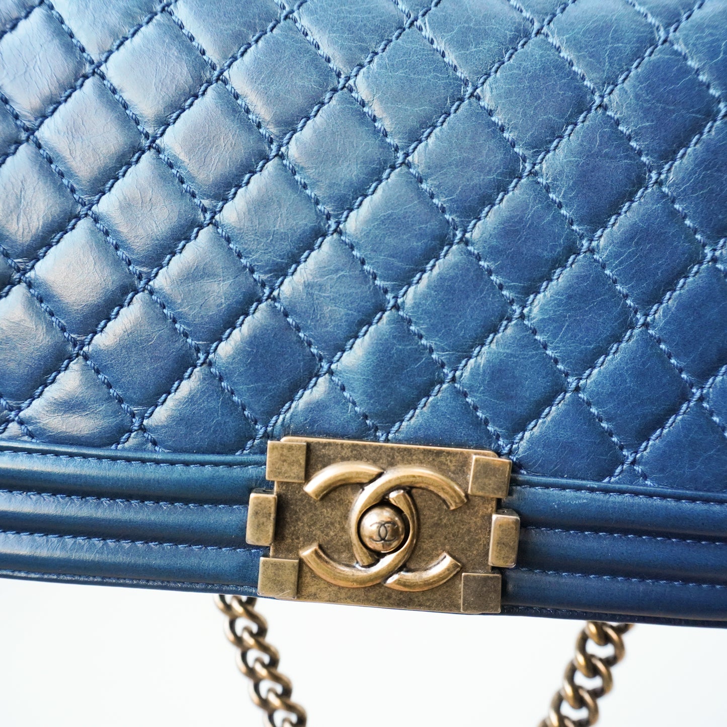 Chanel Boy Bag Petrol Blue - Medium