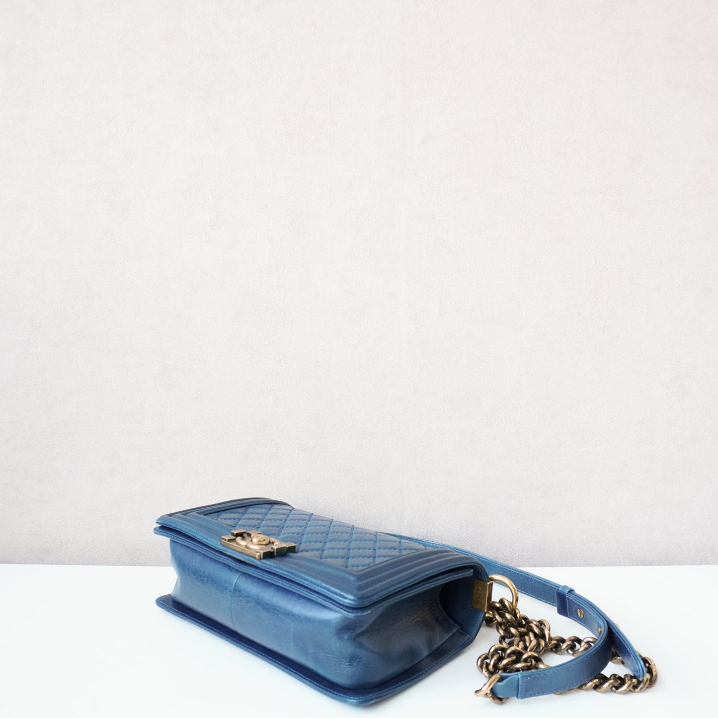 Chanel Boy Bag Petrol Blue - Medium