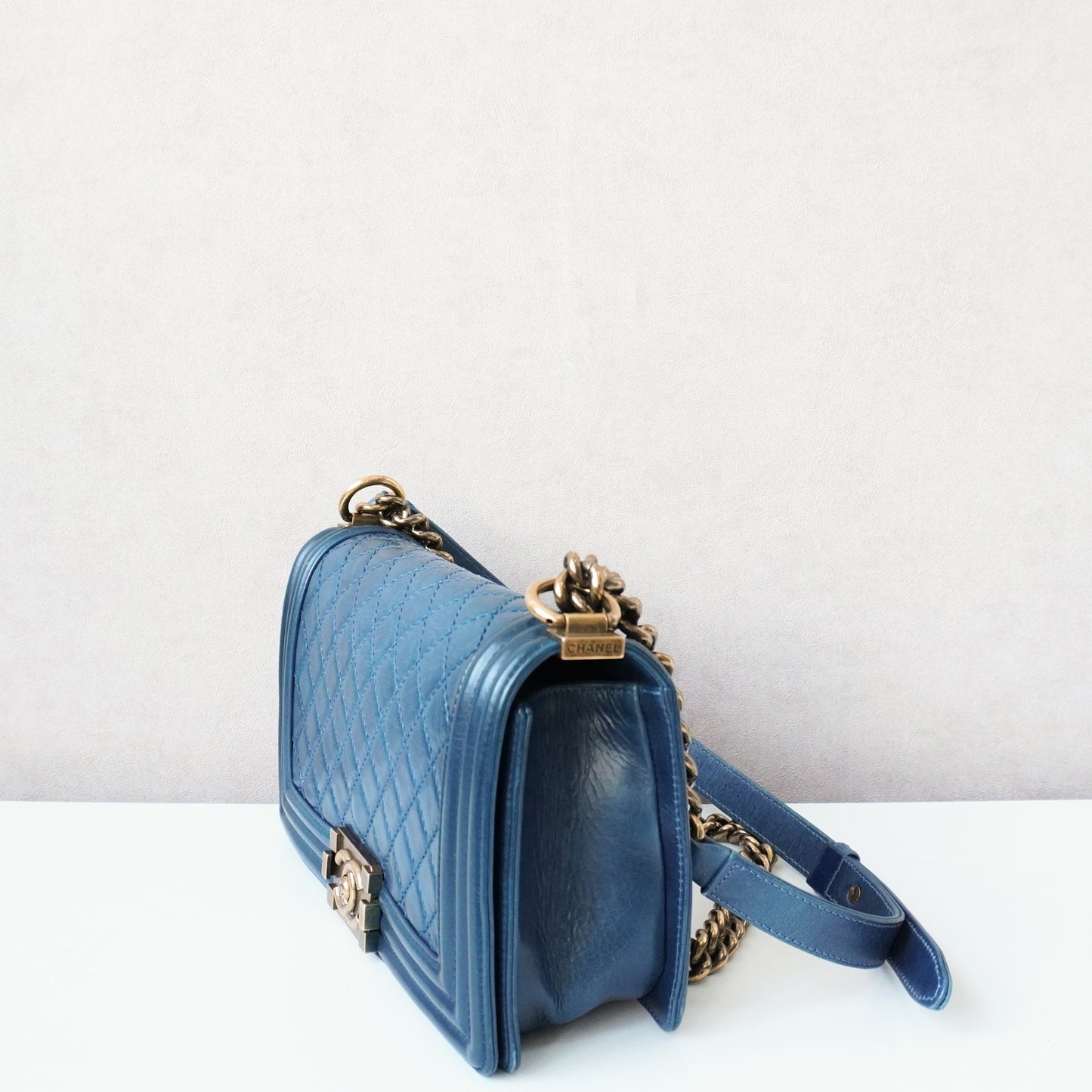 Chanel Boy Bag Petrol Blue - Medium