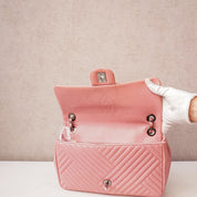 Chanel CC Crossing Flap Pink Medium Crossbody SHW
