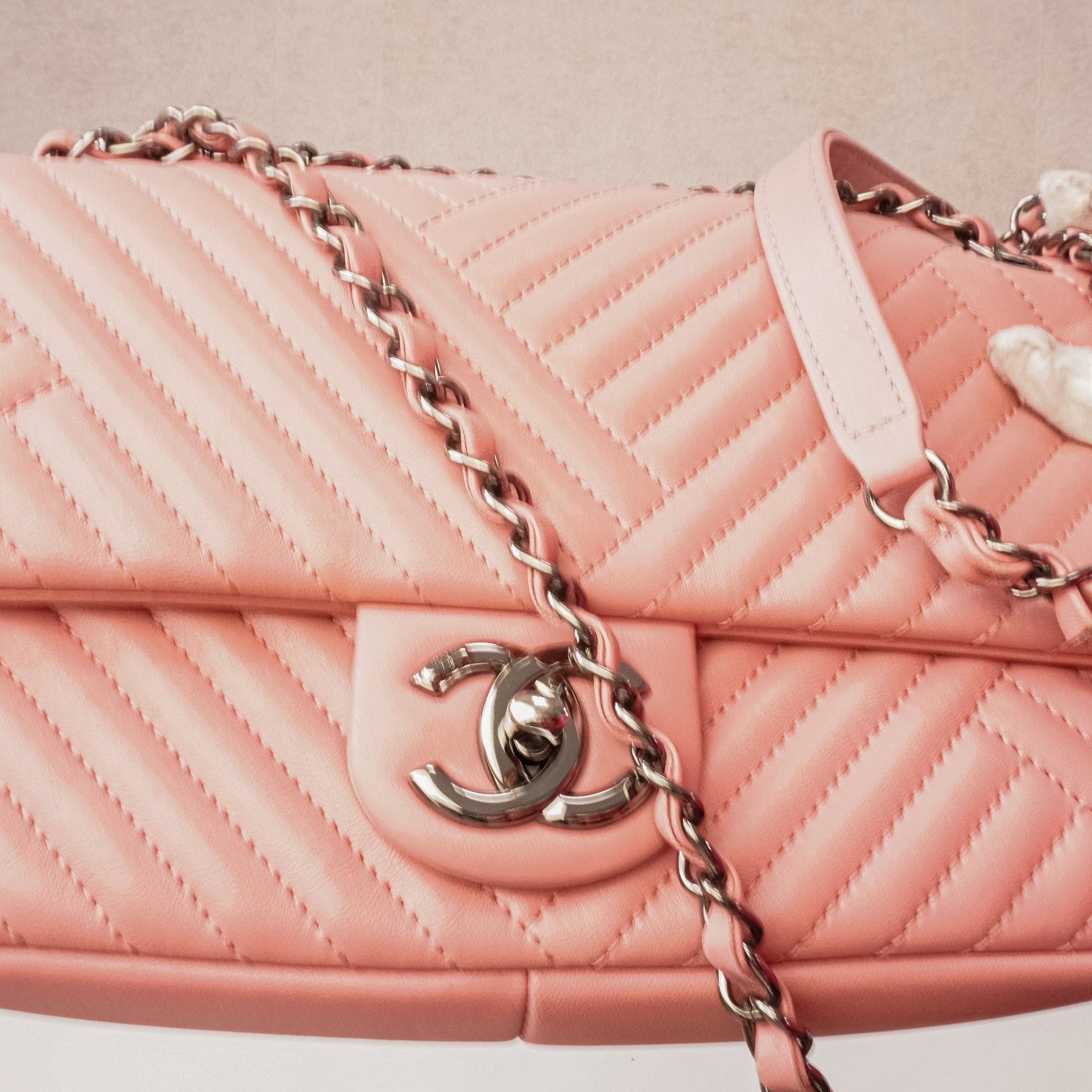 Chanel CC Crossing Flap Pink Medium Crossbody SHW