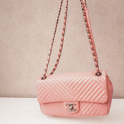 Chanel CC Crossing Flap Pink Medium Crossbody SHW